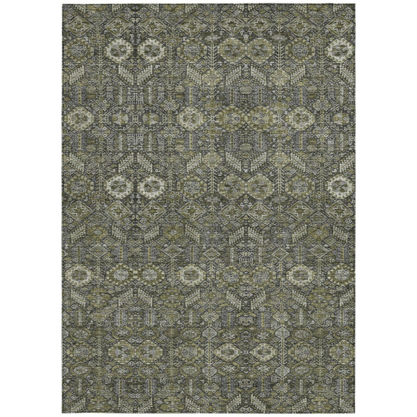 Homeroots 8' Runner Rug – Stylish Blue And Black Floral Design, Washable, Non-skid For Indoor And Outdoor Use 8' X 10' Polyester 564380