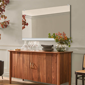 HomeRoots 47" Black Metal Full-Length Mirror – Sleek Leaning Design for Modern Spaces & Effortless Style 564450