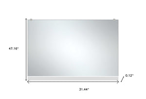 HomeRoots 47" Black Metal Full-Length Mirror – Sleek Leaning Design for Modern Spaces & Effortless Style 564450