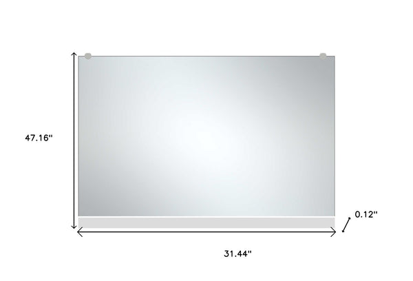 HomeRoots 47" Black Metal Full-Length Mirror – Sleek Leaning Design for Modern Spaces & Effortless Style 564450