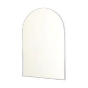 HomeRoots 36" Sleek Silver Metal Arch Accent Mirror - Modern Design for Brightening Any Space Effortlessly 564487