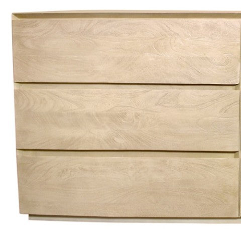 Homeroots 72" Natural Solid Wood Six Drawer Double Dresser - Stylish, Durable Storage Solution For Any Bedroom  Solid Wood 564524