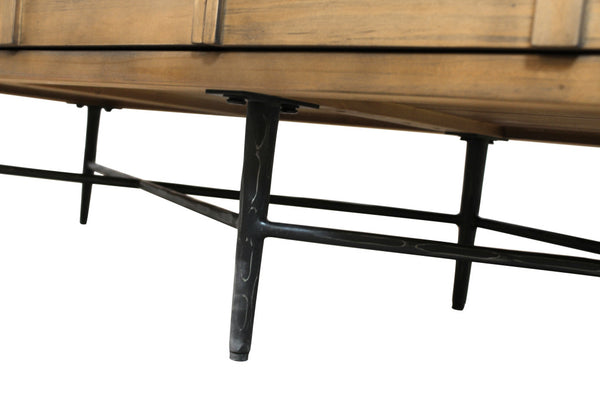 Homeroots 60" Natural Solid Wood Six Drawer Double Dresser  Solid Wood 564527