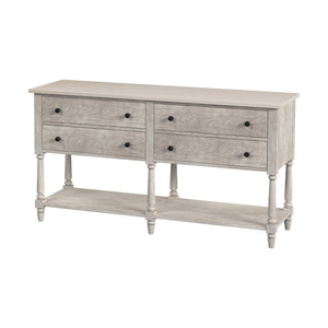 Butler Specialty Danielle Marble 4 Drawer Sideboard: Elegant Farmhouse Design With Ample Storage For Your Home Gray Genuine Marble,Mahogany Wood,Mdf,Mindi Veneer 5645329-butler