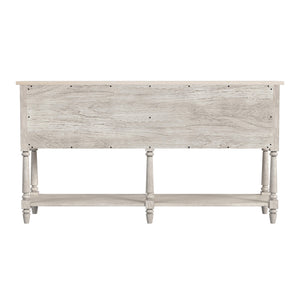 Butler Specialty Danielle Marble 4 Drawer Sideboard: Elegant Farmhouse Design With Ample Storage For Your Home Gray Genuine Marble,Mahogany Wood,Mdf,Mindi Veneer 5645329-butler