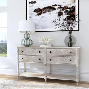 Butler Specialty Danielle Marble 4 Drawer Sideboard: Elegant Farmhouse Design With Ample Storage For Your Home Gray Genuine Marble,Mahogany Wood,Mdf,Mindi Veneer 5645329-butler