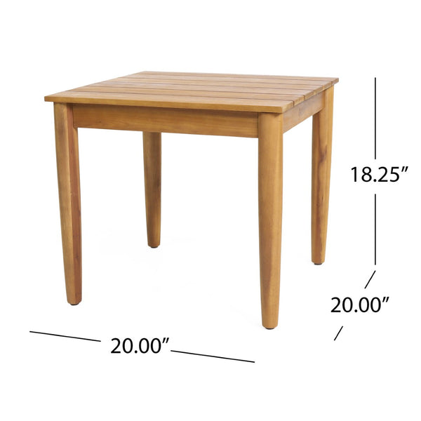 English Elm Rustic Acacia Wood Rope Woven Chair and Slat Table Set for Patio Comfort N769P326314T_70151.00