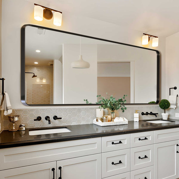 HomeRoots 71" Black Metal Framed Full Length Mirror – Sleek, Modern, and Versatile for Any Room's Elegance! 564615