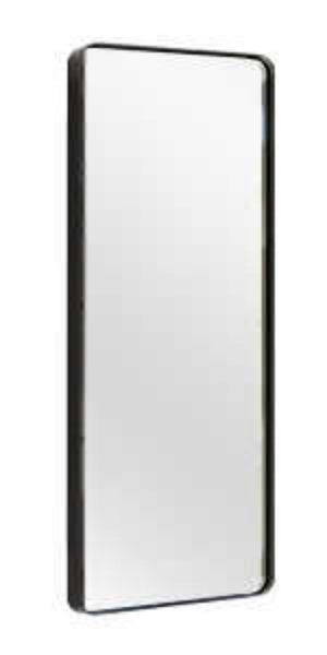 HomeRoots 71" Black Metal Framed Full Length Mirror – Sleek, Modern, and Versatile for Any Room's Elegance! 564615