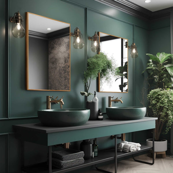 HomeRoots 36" Gold Metal Framed Accent Mirror - Sleek, Modern Design for Entryways, Living Rooms & More! 564625