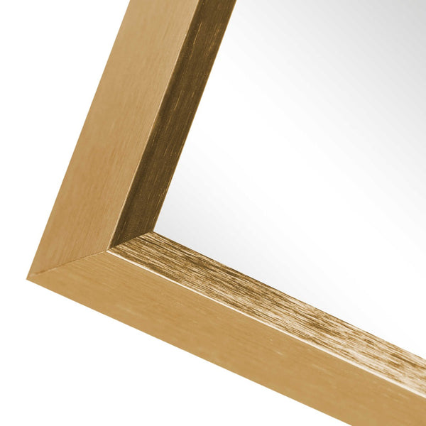 HomeRoots 36" Gold Metal Framed Accent Mirror - Sleek, Modern Design for Entryways, Living Rooms & More! 564625