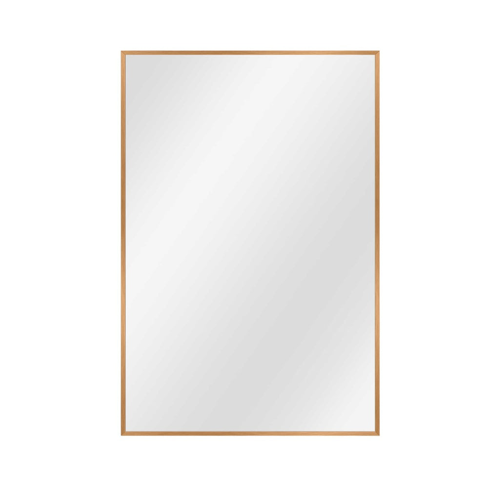 HomeRoots 36" Gold Metal Framed Accent Mirror - Sleek, Modern Design for Entryways, Living Rooms & More! 564625