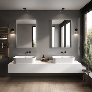 HomeRoots 36" Sleek Silver Metal Framed Accent Mirror - Modern Design for Brightening Any Space Elegantly 564626