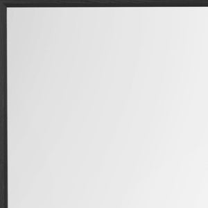 Homeroots 40" Gray Square Wood Framed Accent Mirror – Elevate Your Space With Chic Design & Bright Reflection  Glass 564646