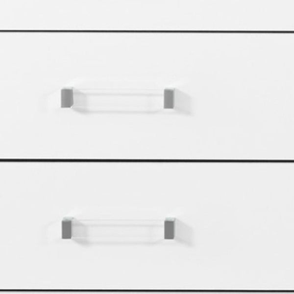 HomeRoots 58" White Wood Six Drawer Double Dresser – Stylish Storage Solution for Organized Bedrooms & Decor 564675