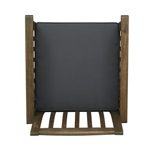 English Elm Christopher Knight Home® - CASA Acacia Dining Chair Set with Water-Resistant Cushions, Durable Solid Wood Patio Seating, Stylish Slat Design DARK GREY 61720.00GGRY