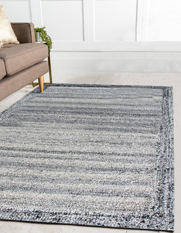 Homeroots 5' X 8' Gray Abstract Hand Tufted Non Skid Area Rug  100% Pet 564705