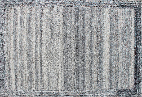Homeroots 5' X 8' Gray Abstract Hand Tufted Non Skid Area Rug  100% Pet 564705