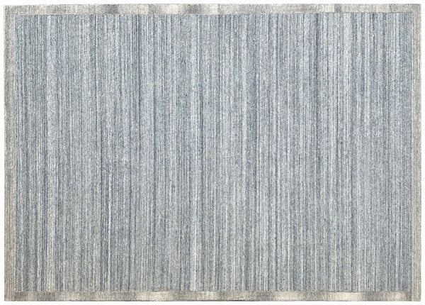 Homeroots 5' X 8' Silver Abstract Hand Tufted Non Skid Area Rug  100% Pet 564706