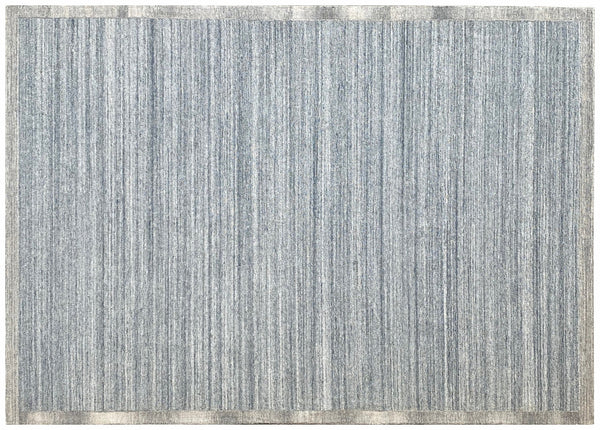 Homeroots 5' X 8' Silver Abstract Hand Tufted Non Skid Area Rug  100% Pet 564706