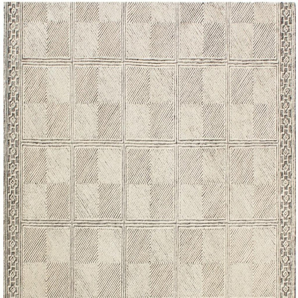 HomeRoots 5' X 8' Moss Green Wool Area Rug - Hand-Tufted Abstract Design, Non-Skid, Perfect for Any Room 564713
