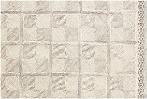 Homeroots 5' X 8' Moss Green Wool Abstract Geometric Hand Tufted Non Skid Area Rug  Wool 564713