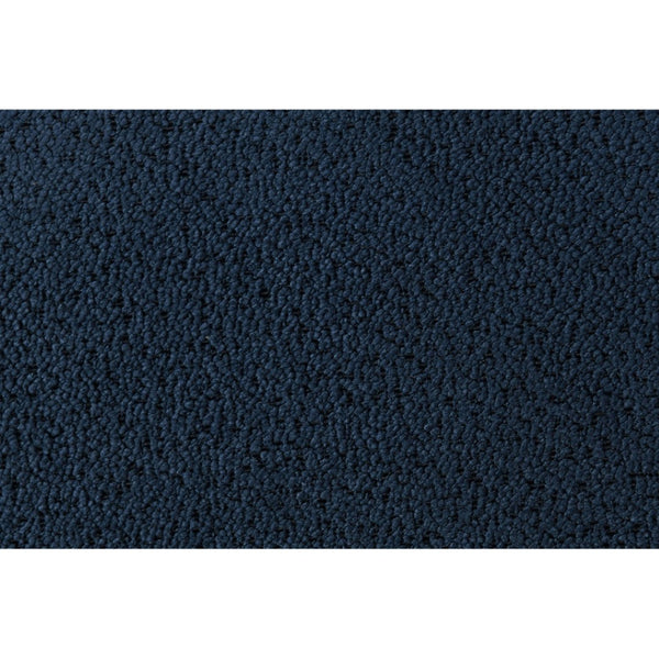 HomeRoots Navy Blue Tufted King Bed Frame with LED Lights, Wireless Charging, and Armrests for Ultimate Comfort 564740