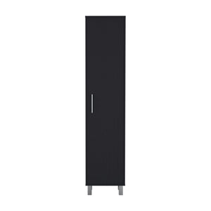 HomeRoots 71" Sleek Gray Wood Pantry Cabinet - Durable Minimalist Storage for Kitchen, Laundry & More! 564779