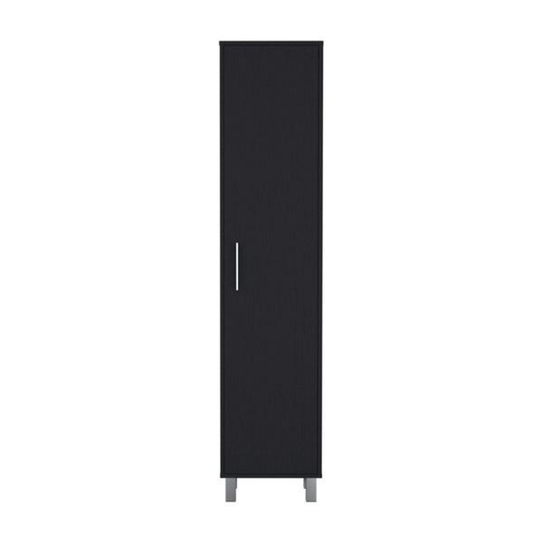 HomeRoots 71" Sleek Gray Wood Pantry Cabinet - Durable Minimalist Storage for Kitchen, Laundry & More! 564779