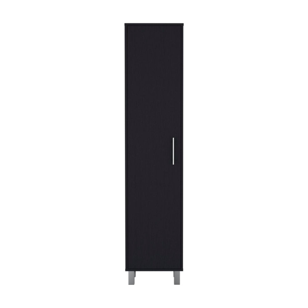 HomeRoots 71" Sleek Gray Wood Pantry Cabinet - Durable Minimalist Storage for Kitchen, Laundry & More! 564779