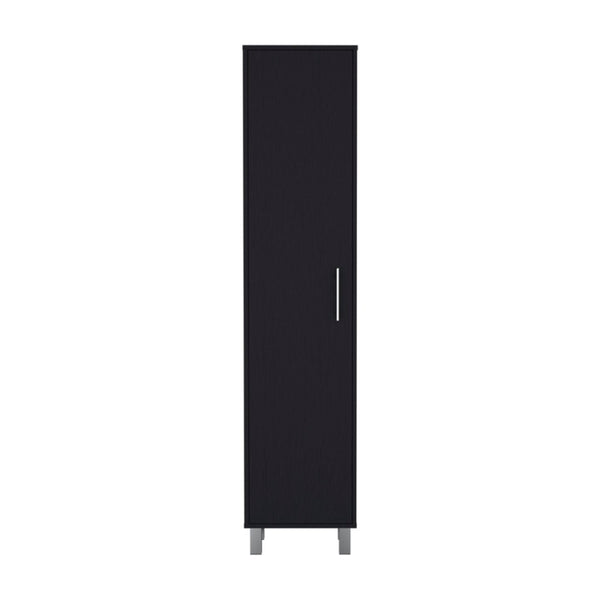 HomeRoots 71" Sleek Gray Wood Pantry Cabinet - Durable Minimalist Storage for Kitchen, Laundry & More! 564779