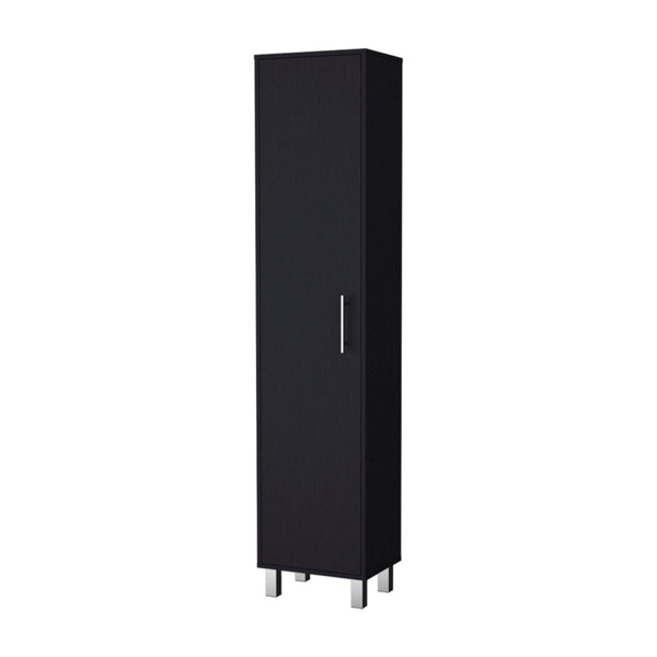 HomeRoots 71" Sleek Gray Wood Pantry Cabinet - Durable Minimalist Storage for Kitchen, Laundry & More! 564779