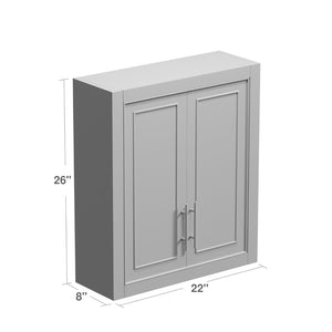 HomeRoots 22" White Wood Floating Vanity: Modern Space-Saving Design with Soft-Close Doors for Stylish Storage 564798