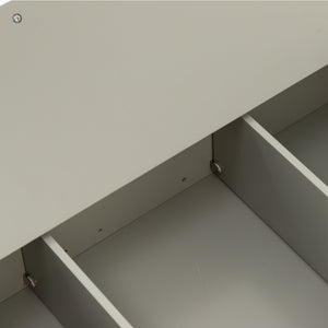 HomeRoots 22" White Wood Floating Vanity: Modern Space-Saving Design with Soft-Close Doors for Stylish Storage 564798
