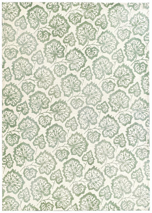 Homeroots 5' X 8' Ivory Wool Floral Hand Tufted Non Skid Area Rug  Wool 564802