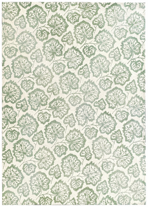 Homeroots 5' X 8' Ivory Wool Floral Hand Tufted Non Skid Area Rug  Wool 564802