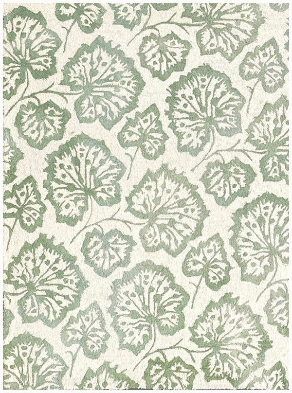 Homeroots 5' X 8' Ivory Wool Floral Hand Tufted Non Skid Area Rug  Wool 564802