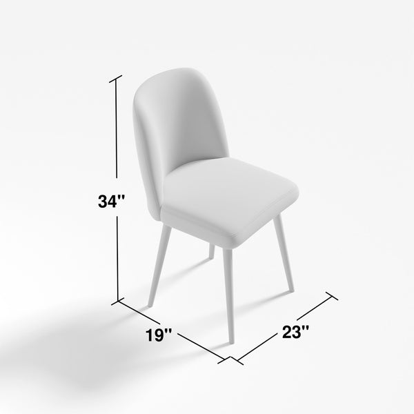 HomeRoots Set of Two Beige and Gold Upholstered Dining Chairs – Modern Comfort for Any Room Decor! 564816
