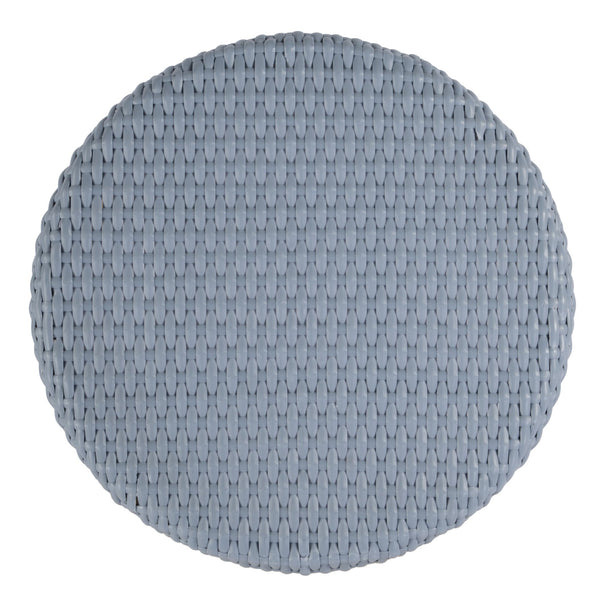 Butler Specialty Tobias Outdoor Rattan And Metal Dining Side Chair – Chic Coastal Style For Your Patio Oasis Baby Blue Aluminum,Polyurethane Synthetic (Pe) Rattan 5648341-butler