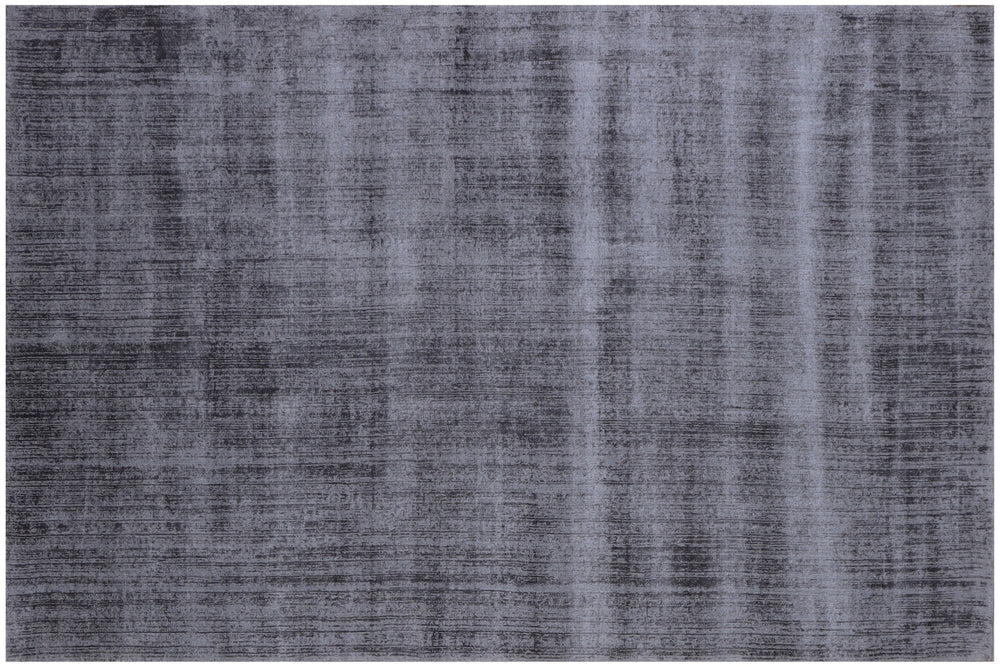 Homeroots 8' X 10' Charcoal Hand Loomed Area Rug  Viscose 564868