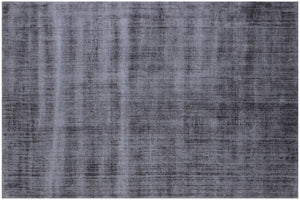 Homeroots 10' X 14' Charcoal Hand Loomed Area Rug  Viscose 564869