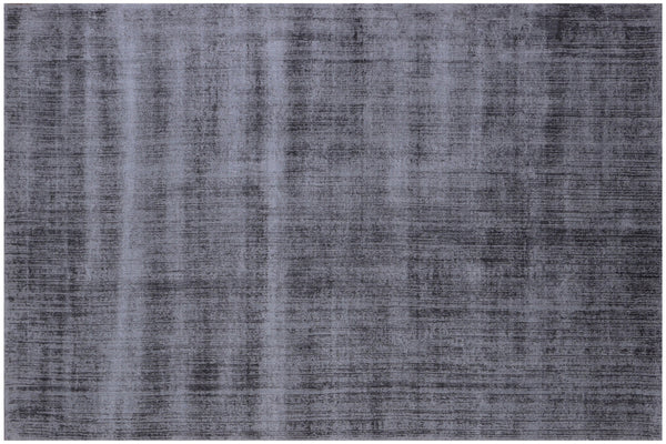 Homeroots 10' X 14' Charcoal Hand Loomed Area Rug  Viscose 564869