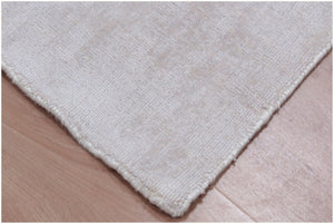 HomeRoots 9' Hand Loomed Taupe Area Rug - Luxurious Viscose Construction for Elegant Home Décor and Comfort 9' X 12' 564870