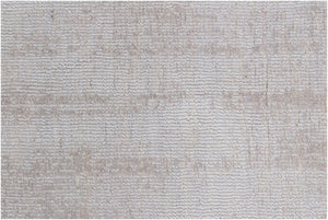 HomeRoots 9' Hand Loomed Taupe Area Rug - Luxurious Viscose Construction for Elegant Home Décor and Comfort 9' X 12' 564870