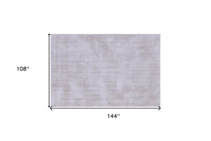 HomeRoots 9' Hand Loomed Taupe Area Rug - Luxurious Viscose Construction for Elegant Home Décor and Comfort 9' X 12' 564870
