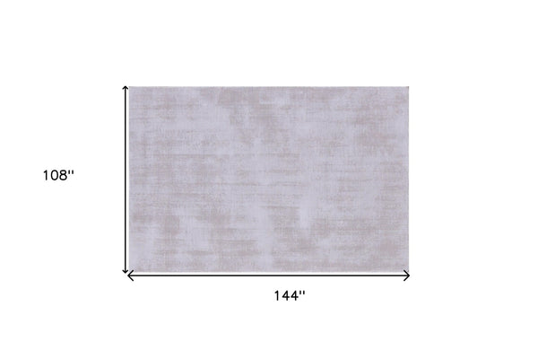 HomeRoots 9' Hand Loomed Taupe Area Rug - Luxurious Viscose Construction for Elegant Home Décor and Comfort 9' X 12' 564870