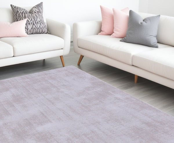 HomeRoots 9' Hand Loomed Taupe Area Rug - Luxurious Viscose Construction for Elegant Home Décor and Comfort 9' X 12' 564870