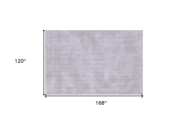 Homeroots 10' X 14' Taupe Hand Loomed Area Rug  Viscose 564872