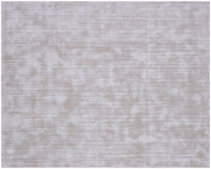 Homeroots 8' X 10' Beige Hand Loomed Area Rug  Viscose 564874