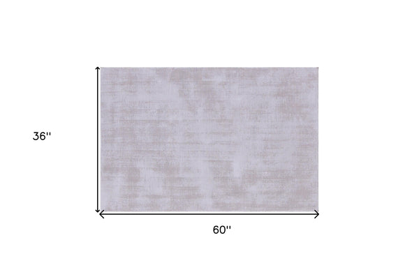 Homeroots 3' X 5' Taupe Hand Loomed Area Rug  Viscose 564875